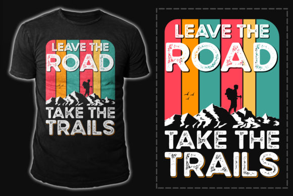 Adventure T-shirt Design Vector Graphic: Trail-Ready Creativity