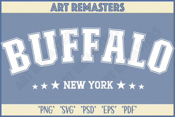Buffalo College-Style Text Graphic: A Designer's Essential