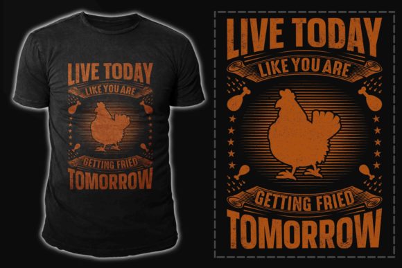 Chicken T-Shirt Design: Embrace the Sizzle with This Vector Graphic