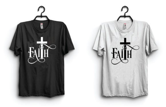Faith Typography T Shirt Design: A Bold Graphic for Modern Creators
