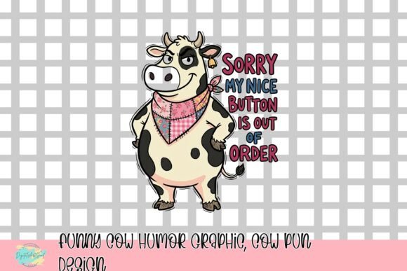 Funny Cow Humor Graphic: A Cheeky Cow Pun Design for Quirky Products